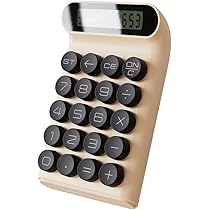Amazon | レトロ電卓 メカニカルキー電卓 ポータブル電卓 10桁