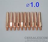 CHNsalescom 10 PCパナソニックタイプMIG / MAG溶接空冷トーチ接触TIP 1.0