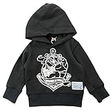 【冬物】OFFICIAL TEAM(オフィシャル チーム) 裏毛“POPEYE"パーカートレーナー 100cm /BLACK NO.OT-15AW-753