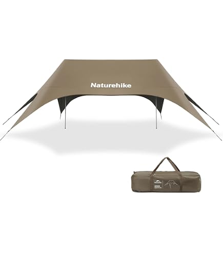 Amazon | Naturehike ヘキサタープ 2ステップで設営 28/35㎡ 2.6m高