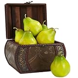 Nearly Natural Home Garden Decor Faux Pear (Set of 6)