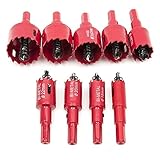 CarAngels 9PCS 16-38mm M42 HSS ホールソーセット 超硬度合金鋼ドリル M42鋸刃 木工 プラスティック 鉄 アルミ 鋼 スチロール 等 用 穴あけ