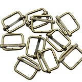 [KUKU工房] リュックカン 移動カン レザークラフト金具 10個セット (内径15mm, ゴールド)