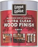 Absolute Coatings 3775 Last N Last Wood Finish Acrylic Satin Clear, 1 quart [並行輸入品]