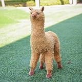 ぬいぐるみ 萌え系 アルパカ 昼寝まくら 可愛い 羊 動物 大きい リアル ふわふわぬいぐるみ 羊 縫い包み アルパカ抱き枕 お祝い ふわふわぬいぐるみ アルパカ アルパカ 大きい ライトブラウン リアルぬいぐるみ プレゼント ふわふわな手触りがたまらないぬいぐるみ 38cm 癒し系