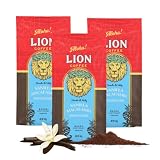 ライオンコーヒー バニラマカダミア 粉 140g×3個 フレーバーコーヒー ドリップ ハワイ 中挽き 浅煎り ライトロースト 水出しOK 人気 ギフト lioncoffee