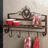 Koehler Home DecorアクセントRoosterシルエット壁ラック