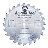 Amana Tool RA1024 Carbide Tipped Radial Arm 10 Inch D x 24T ATB -2 Deg 5/8 Bore Circular Saw Blade [