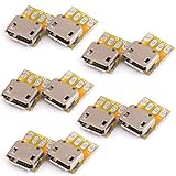 Lovoski 変換プレート　アンドロイドスマート フォン 10個 マイクロ USB コネクタ 変換 アダプタ プレート