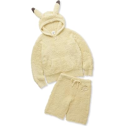 美品　ジェラートピケ　ポケモンコラボ　プリン　パーカー ポケモンスリープ】ジェラート プリンパーカ&ショートパンツ