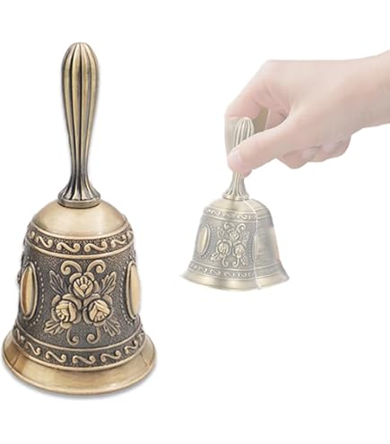Amazon.co.jp: ZERONOWA ハンドベル 手振りベル 卓上ベル アンティーク