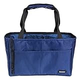 Damero Insert Organizer (Sewn to the Bottom) for Women's Handbag / Purse / Diaper Bag / Backpack wit
