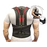バックサポートベルト姿勢矯正姿勢とのは、Lower Backブレースimproves Upper Back Pain男性と女性 M