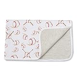 Mud Pie Baseball Reversible Cotton Baby Blanket