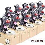 犬スタイルお金コインボックスPiggy Bank Collecting Saving Money Bankカラーブラック( Set of 10 )