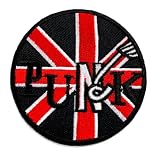 ワッペン アイロン PUNK ユニオンジャック イギリス パンク 音楽 刺しゅう アップリケ パッチ