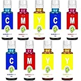 キャノン Canon全機種対応詰め替えインク 30ML容量ボトルインク（計9本C/M/Y各3本）互換ユニバーサルインクBC-310/311 BC-340/341 BC-345/346 BC-360/361 BC-90/91+BC-70/71 BCI-380PGBK/381BCI-370/371 BCI-350/351 BCI-325/326 BCI-320/321シリーズ対応