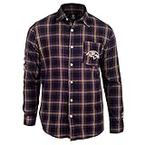Baltimore Ravens Wordmark基本的なフランネルシャツ XL ブラック