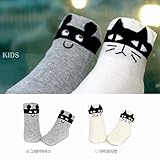 ベビーソックス　１０-１2cm 0歳-4歳くらい 選べる2色　可愛いネコちゃん 犬ちゃん 滑り止め付き カラー無地　ベビー靴下 男女兼用 男の子用　女の子用 赤ちゃん 靴下 2点セット梱包 できます