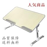 OGORI ベッドテーブル 折りたたみテーブル PCデスク ロータイプ 高さ・角度調節可能 サイドテーブル 机 簡易デスク ベッド・ソファー利用 幅60×奥行33cm