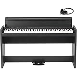 KORG 電子ピアノ LP-380-RWBK 88鍵 ローズウッド・ブラック ヘッドホン、ペダル付属 同音連打可能