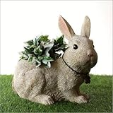 プランター 置き物 うさぎ かわいい ラビット樹脂プランター [kkm2972]