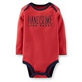 Carters Long Sleeve Bodysuit Red Handsome Like Daddy 18M by Carter's Seasonal [並行輸入品]