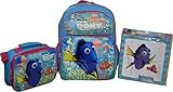 Disney Pixar Finding Dory Set 16" Backpack & Lunch Box W/ Bonus Color Puzzle [並行輸入品]