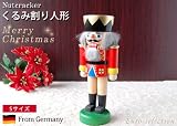 くるみ割り人形　Ｓサイズ　王様　赤　ドイツの木のおもちゃＮｕｔｃｒａｃｋｅｒ ザイフェン