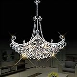 AMOS シンプルな近代的なLEDクリスタル小さなシャンデリアの長方形の居間のベッドルームライトレストランホームライト