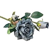 auwer 5点プレミアム人工ローズ花シミュレーションRealラテックスタッチ花束スプリングシミュレーションエミュレーションFloral Arrangementsブライダルウェディングパーティーホーム