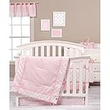 トレンドラボピンクスカイベビー寝具コレクション 3-pc. Crib Set ピンク