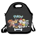 犬 警察官 アニメ お弁当バッグ ランチバッグ ベビー用バッグ One Size ブラック