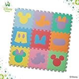 西松屋　デザインマット ミッキーマウス＆ミニーマウス（カラー）9枚入り[ジョイントマット]