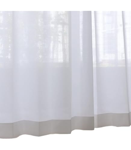 Amazon｜ニトリ(NITORI) 遮像 採光 抗カビ レースカーテン Nナチュレ