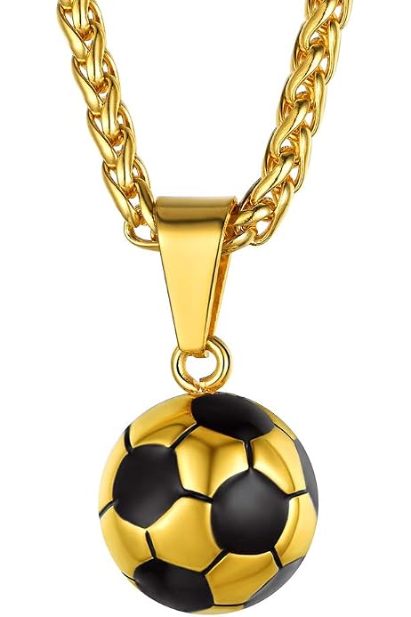PROSTEEL Soccer Necklace Sports Jewelry 