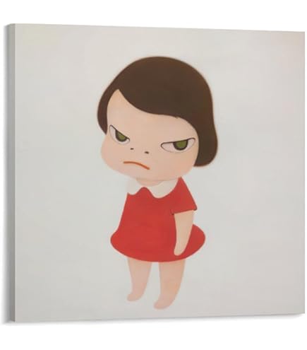 Amazon.co.jp: 奈良美智 ポスター [手旗信号少女(特別額装版