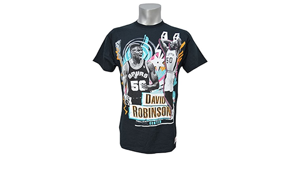 欠品カラー再入荷 Nba デビッド ロビンソン スパーズ Tシャツ レジェンドプレイヤーイラスト ミッチェル ネス Mitchell Ness ブラック おすすめ