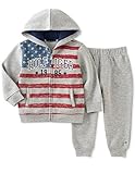 Tommy Hilfiger Baby Boys ' 2ピースパーカー&パンツセット12 Mサイズグレー