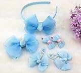 YISYO 　ヘアアクセサリー　髪飾り　ヘアセット　ギフトケース梱包（カチューシャ　ヘアクリップ　大きめ　　ミニ　　中）　誕生日　お祝い　プレゼント