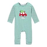 (ビモラ)VIMORA クリスマス 子供服 ジャンプスーツ 赤ちゃん サンタ コスチューム 女の子 男の子 寝相 衣装 着ぐるみ ベビー服 0ヶ月～3歳 (100cm, 緑)
