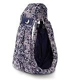 Felimoa 新生児用ベビースリングバック 抱っこひも (青+花柄)