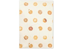 (ケラッタ) イブル タオルケット おなまえネーム付き 保育園 お昼寝ケット 夏用 子供 ベビー 綿100% 男の子 女の子 80×110cm (c, ドーナツ)