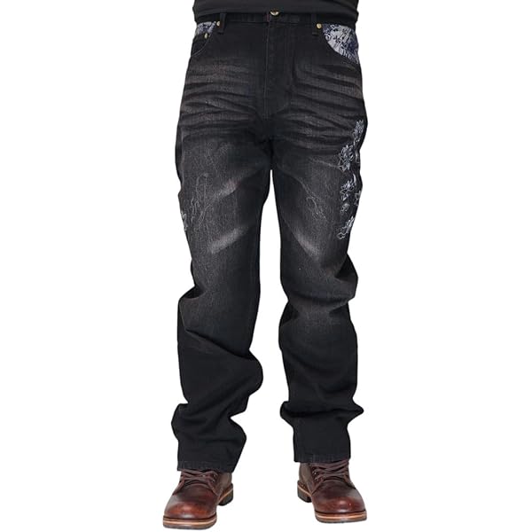 Amazon | ちぎり CHIGIRI 和柄 メンズ デニム ジーンズ 刺子