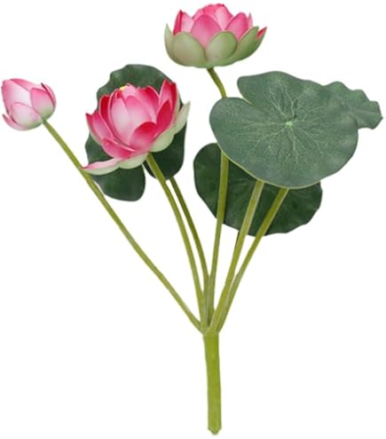 Amazon｜山久 造花 仏花 ハスの花束一対 ピンク 約50cm シルクフラワー