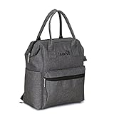 Anself Insular多機能ママバッグ優れた水抵抗Nappy Bagバックパック耐久性肩バッグベビーおむつバッグfor Momベビーシャワーギフト グレー JVI4655496514489RW