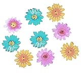 Weryn（TM）の100pcs /ロットColroful 2穴フラワー/アニマル鳥フクロウ木製ボタン縫製スクラップブッキングクラフトDIY子供ファブリックボタンIC162705