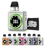【5/NANO】Vaporesso XROS 5 Nano POD Kit｜ベポレッソ クロス 5 ナノ｜シリーズ最大1600mAhバッテリー｜1.09インチTFTタッチスクリーン｜FlavorKitchenミニポーチ付属｜VAPE ベイプ 電子タバコ スターターキット (Damascus Silver)