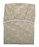 ベビー敷フィットシーツ 《ことり》 【78c×128c】【日本製】【綿100％】 (ベージュ)