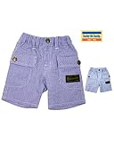 【子供服】 Daddy Oh Daddy (ダディオダディ) ストライプ柄ポケット付５分丈パンツ 80cm～150cm V35163
